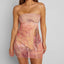 Priya Y2K Mesh Tube Top Skirt Set