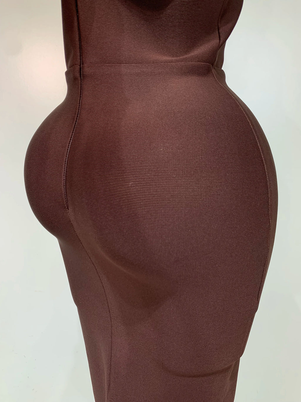Ornella Scalloped Cutout Halter Bandage Maxi Dress
