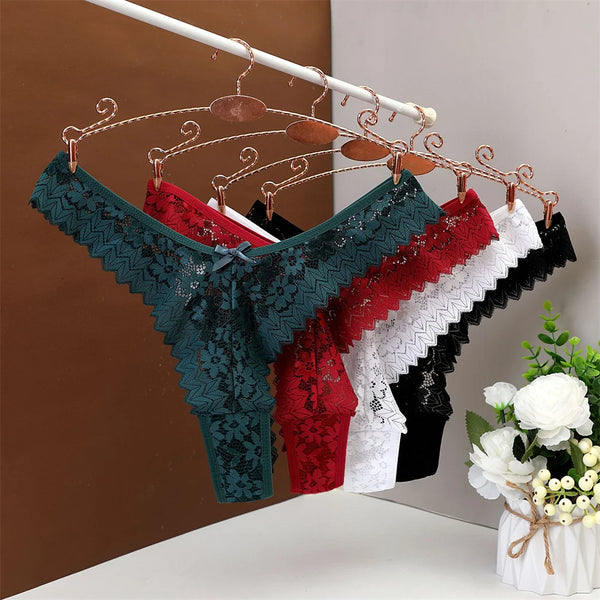 Aurette Sheer Lace G-String Panty Lingerie One-piece