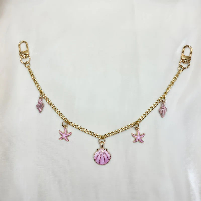 Bag Charms For Handbags Sea Star Shell Pearl Bag Clothes Shoes Pendant Boho Summer Seashell Jewelry Making DIY Decoration