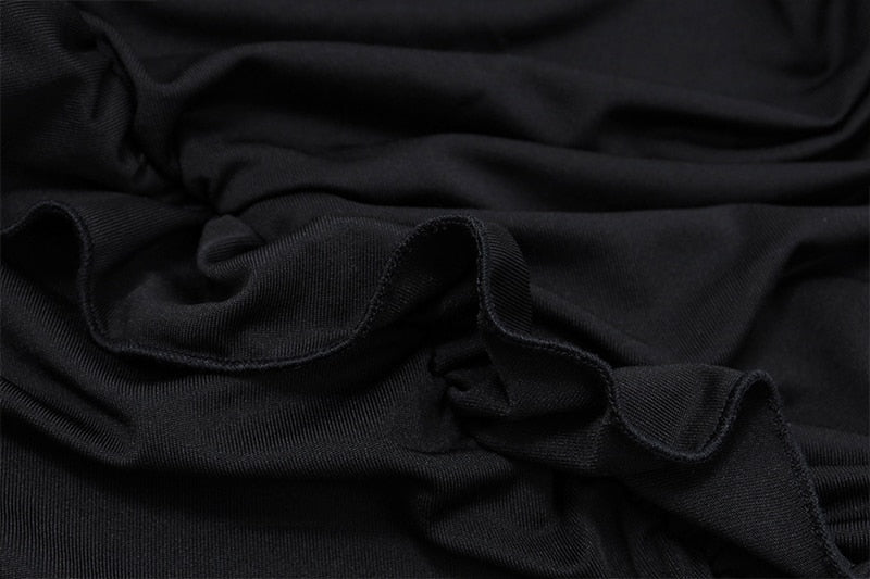 Xeemilo Y2K Strapless Ruffles Tube Tank Top Sexy Solid Pleated Bandage Backless Crop Tops Women Streetwear Cute Vintage Camisole