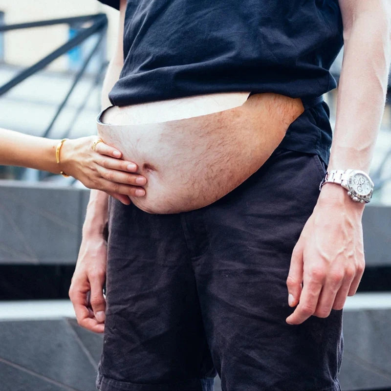 Gertie Novelty Dad Bod Belly Print Fanny Pack