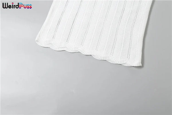Weird Puss Sexy Elegant Halter Dress Women Summer Backless Lace-Up Color-Block Sleeveless Trendy Nightclub Wild Fashion Clothing
