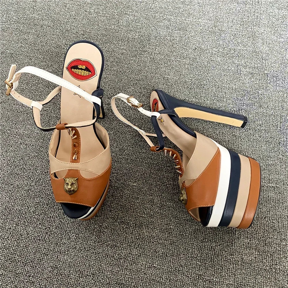 Amabel Transparent Rhinestone Stiletto Sandals