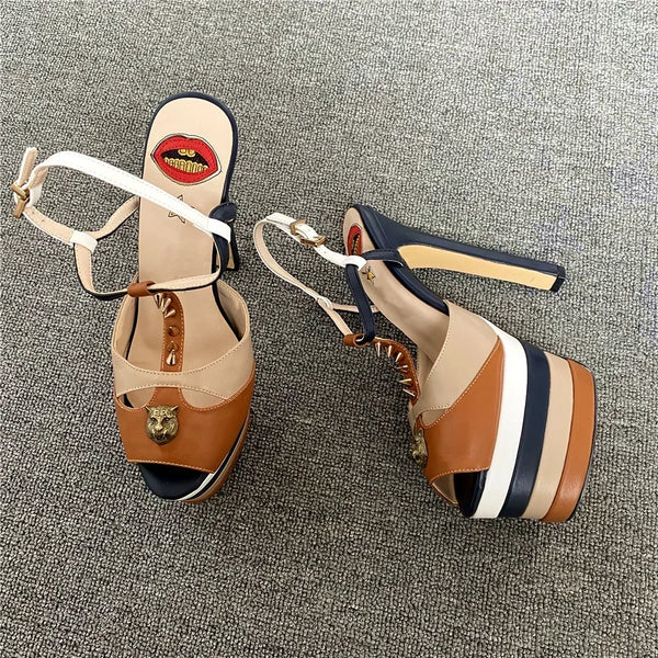Amabel Transparent Rhinestone Stiletto Sandals