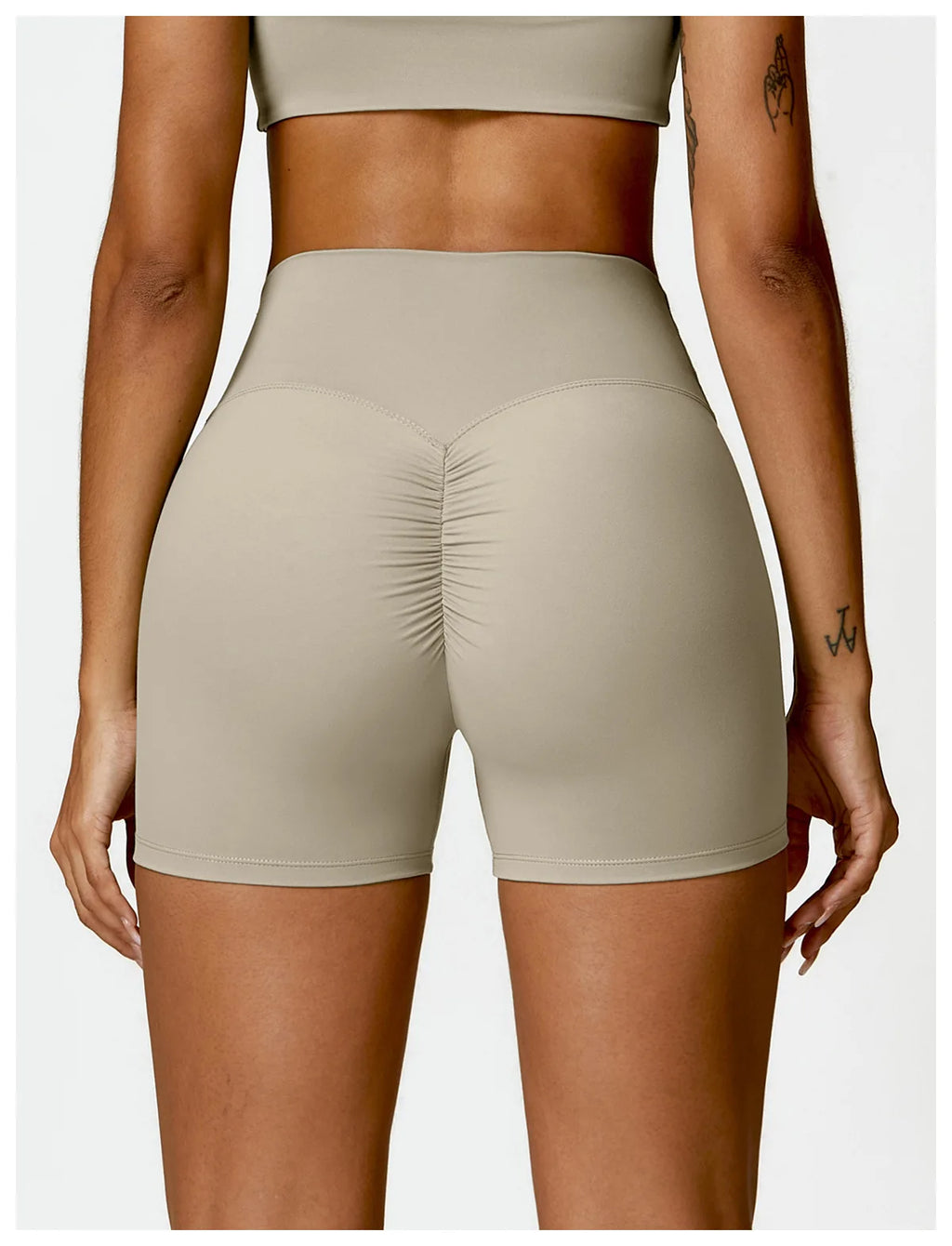 Kaia Quick-Dry High-Waist Yoga Shorts One-piece