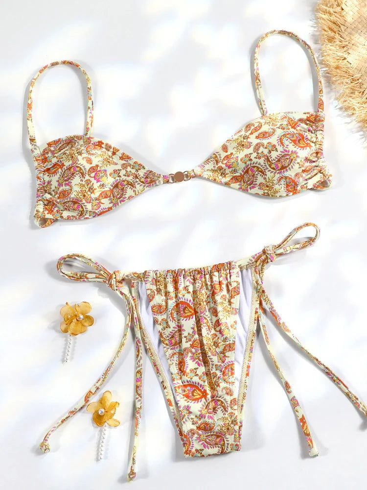 Livia Printed Push-Up Bikini Two-piece
