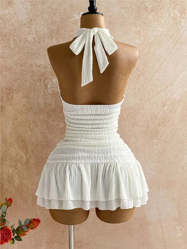 Leilani Halter Cutout Backless Mini Dress Secondary image