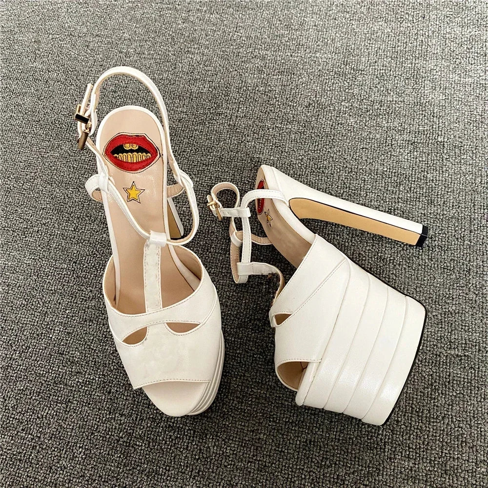 Amabel Transparent Rhinestone Stiletto Sandals