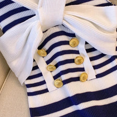 Valentina Nautical Stripe Mini Dress