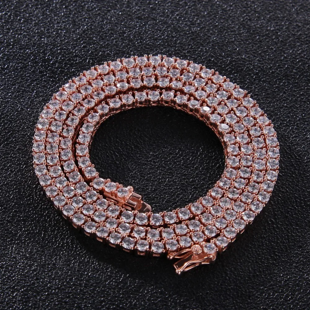 Monaco Cubic Zirconia Tennis Chain Necklace