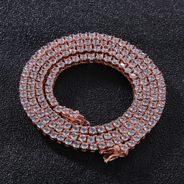 Monaco Cubic Zirconia Tennis Chain Necklace