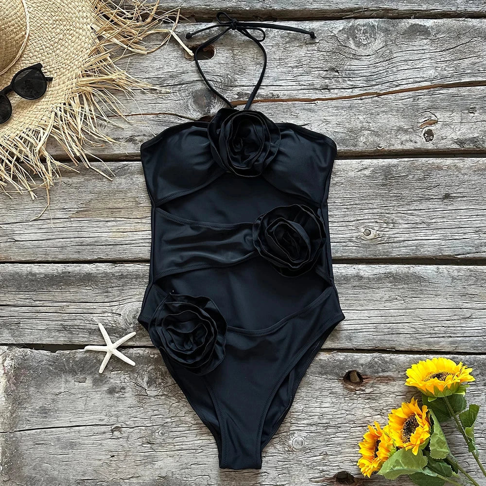Iris Tie-Dye High-Waist Bikini Three-piece Secondary image
