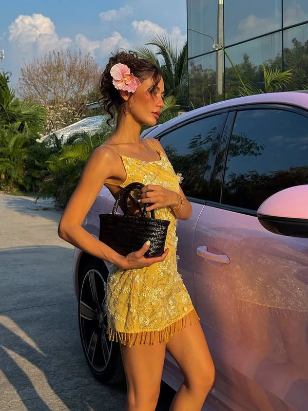 Sienna Soleil Floral Sequin Mini Dress