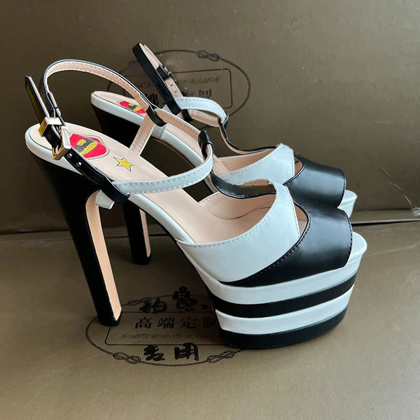 Amabel Transparent Rhinestone Stiletto Sandals