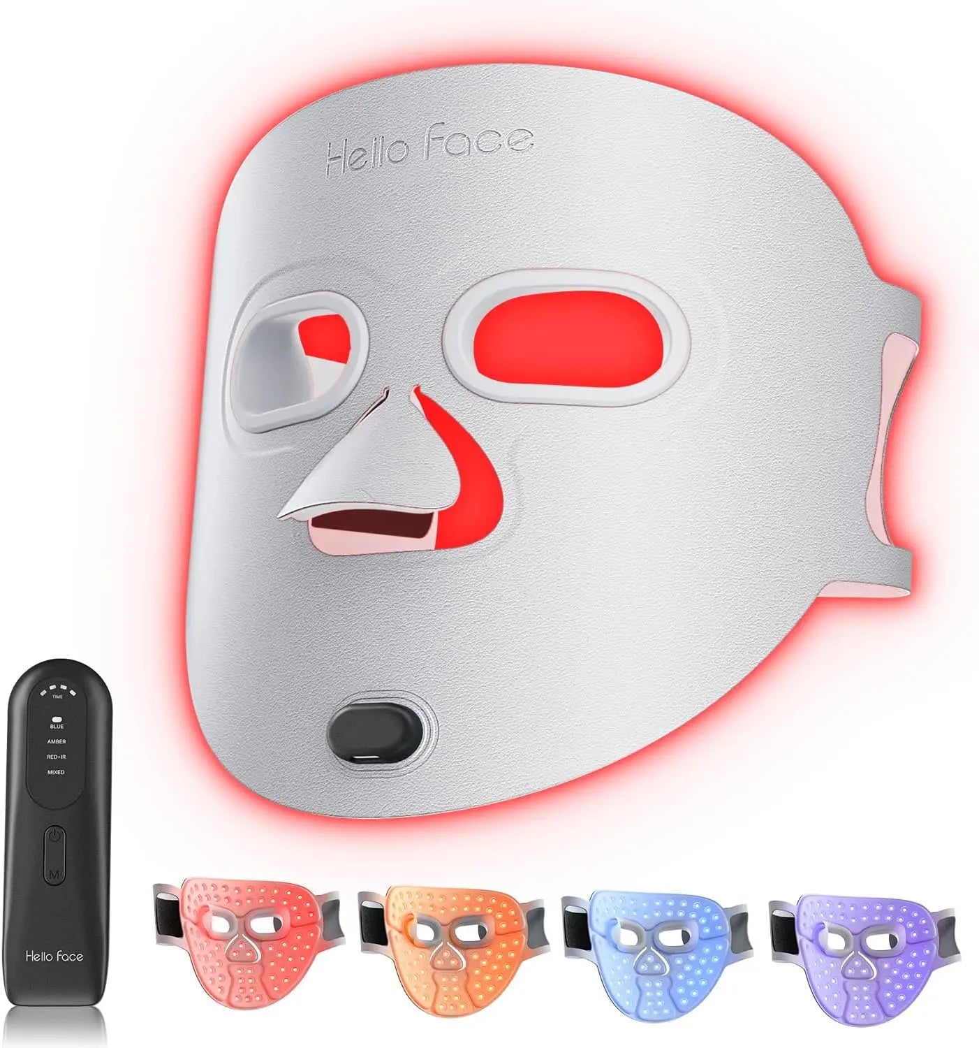 Hello Face 510K Wireless LED Light Therapy Mask – Red & Near Infrared Facial Mask for Skin Rejuvenation Secondary image