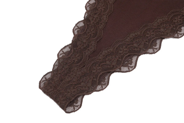 Talia Lace-Trim Bodysuit & Shorts Set Two-piece