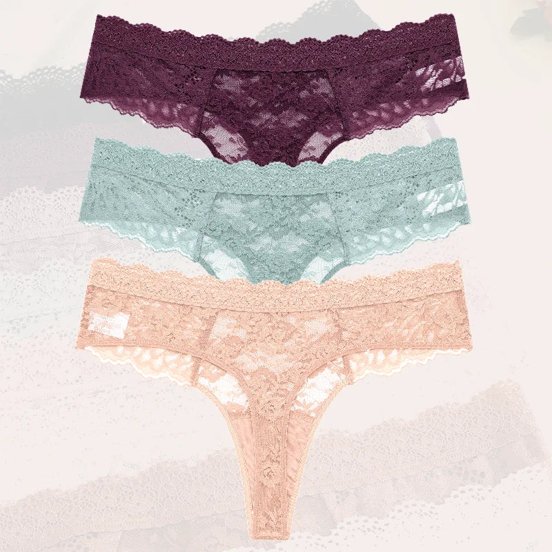 Flora Low-Rise Panty Pack Lingerie 3-piece