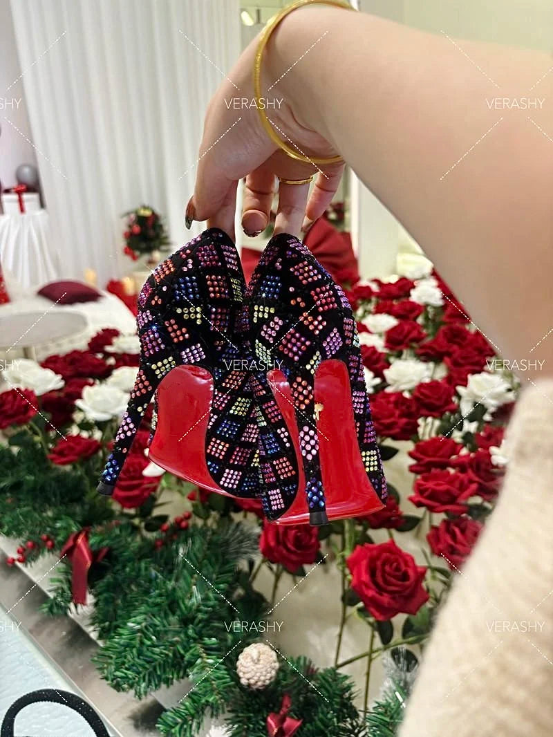 Shoes For Woman 2025 Trend New Leather Luxury High Heels  Red Bottom Pointed Toe Stiletto Pumps Comfortable Sexy Party Shoes
