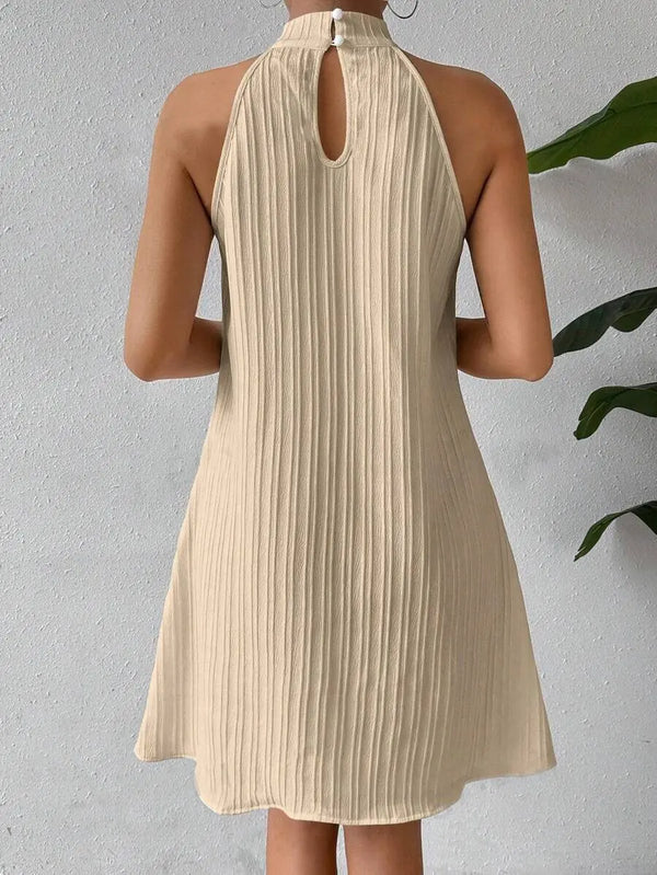 Valencia Draped Sleeveless Midi Dress