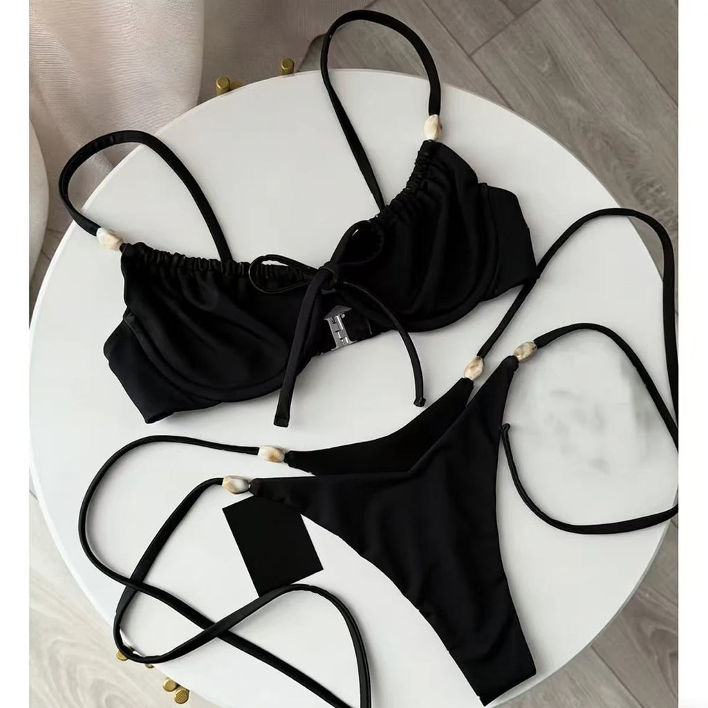Maribel Beaded Push-Up Bikini Two-piece
