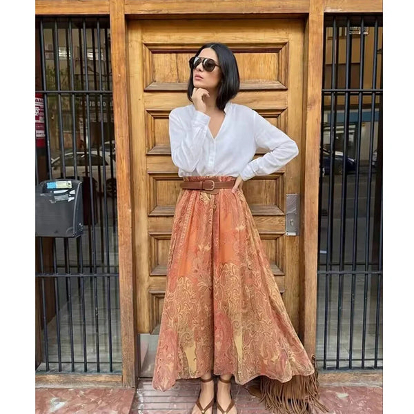 Mireille Elegant Midi Skirt One-piece