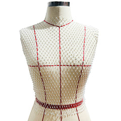 Leqoel Sexy Mesh Crop Tops for Women 2022 Summer Rhinestones Fashion Party See Through Fishnet Tank Hollow Out Backless Top New