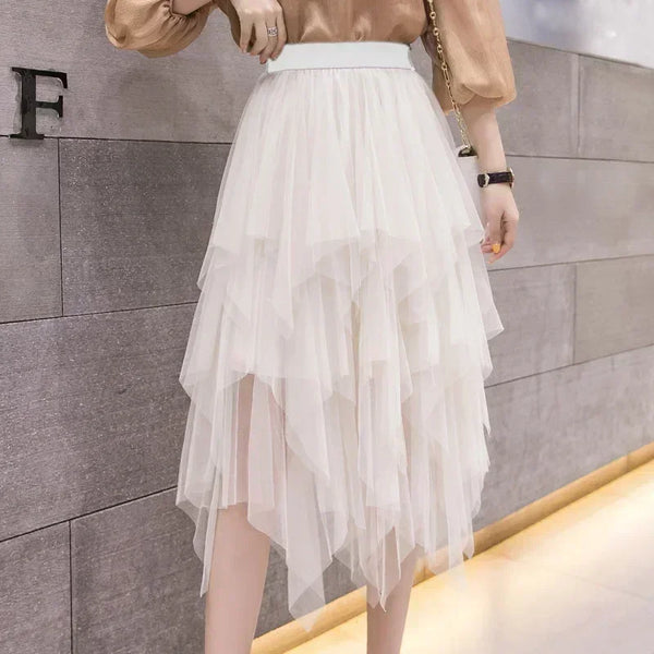 Juliette A-Line Mesh Midi Skirt One-piece