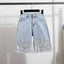 Kaia Sequin Denim Shorts Apparel One-piece