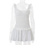Elara Pleated U-Neck Bodycon Mini Dress