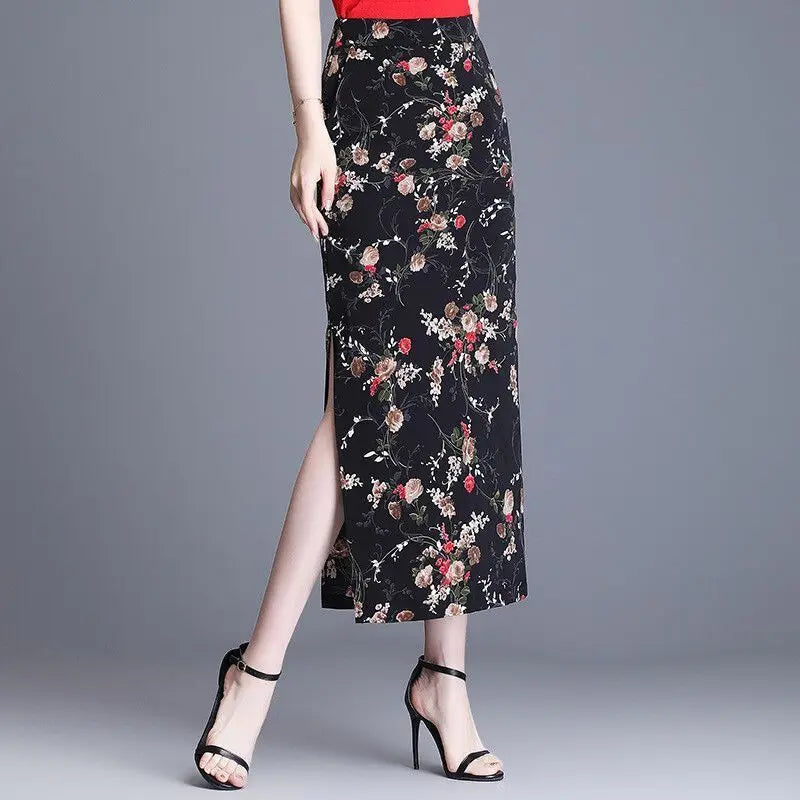 Hadley A-Line Floral Midi Skirt One-piece