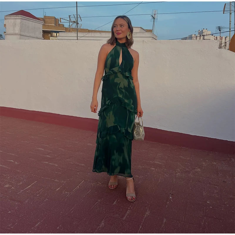 Serenade Tiered-Ruffle Maxi Dress