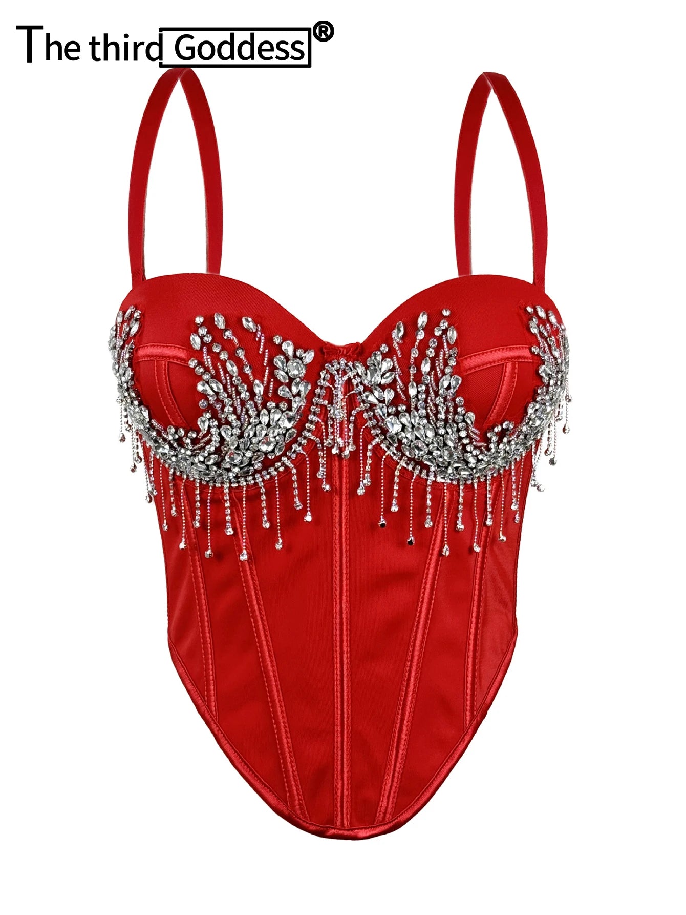 Sexy white rhinestone corset crop top women summer night club party tops for woman clothing black halter tanks top streetwear