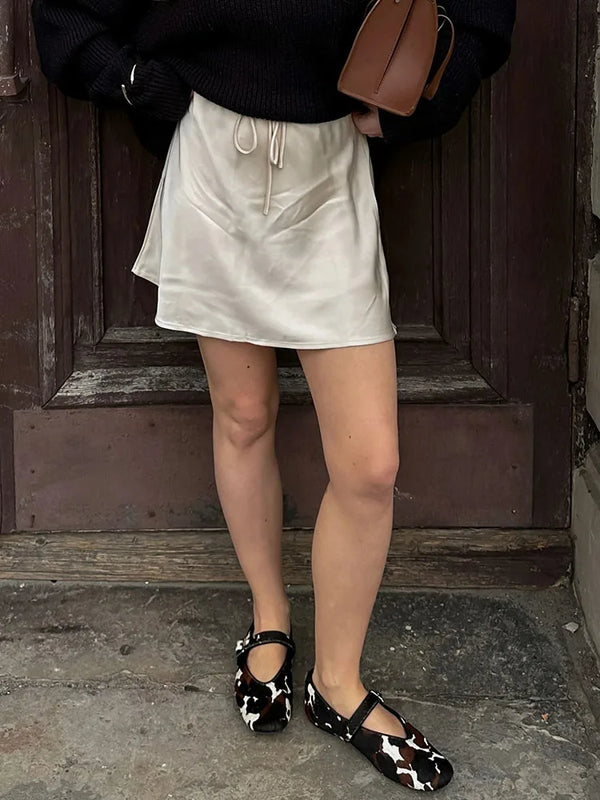 Esme A-Line Satin Mini Skirt One-piece