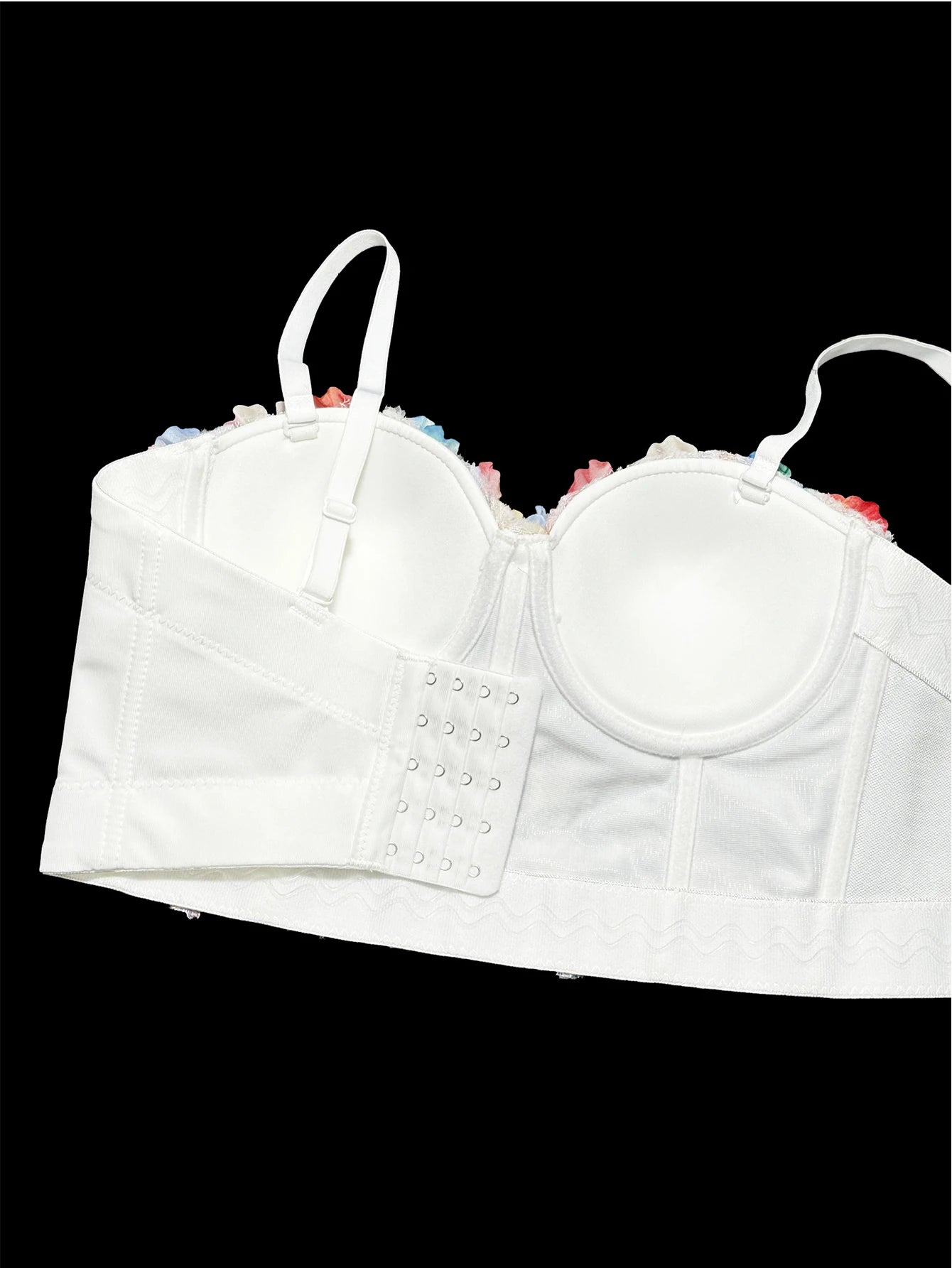 Sexy floral rhinestone corset tanks top women summer club party tops for woman clothing black halter crop top fashion streetwear