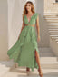 Eulalia Ruffled Backless A-Line Maxi Dress