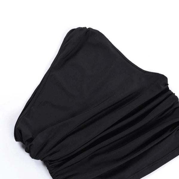 Valentina Ruched Halter Scarf Top