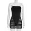 Bianca Noir Sheer Ruched Mini Dress