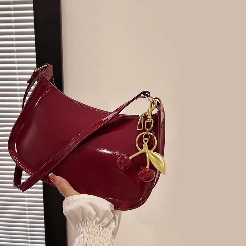 Chérie Cherry-Pendant Shoulder Bag Main image