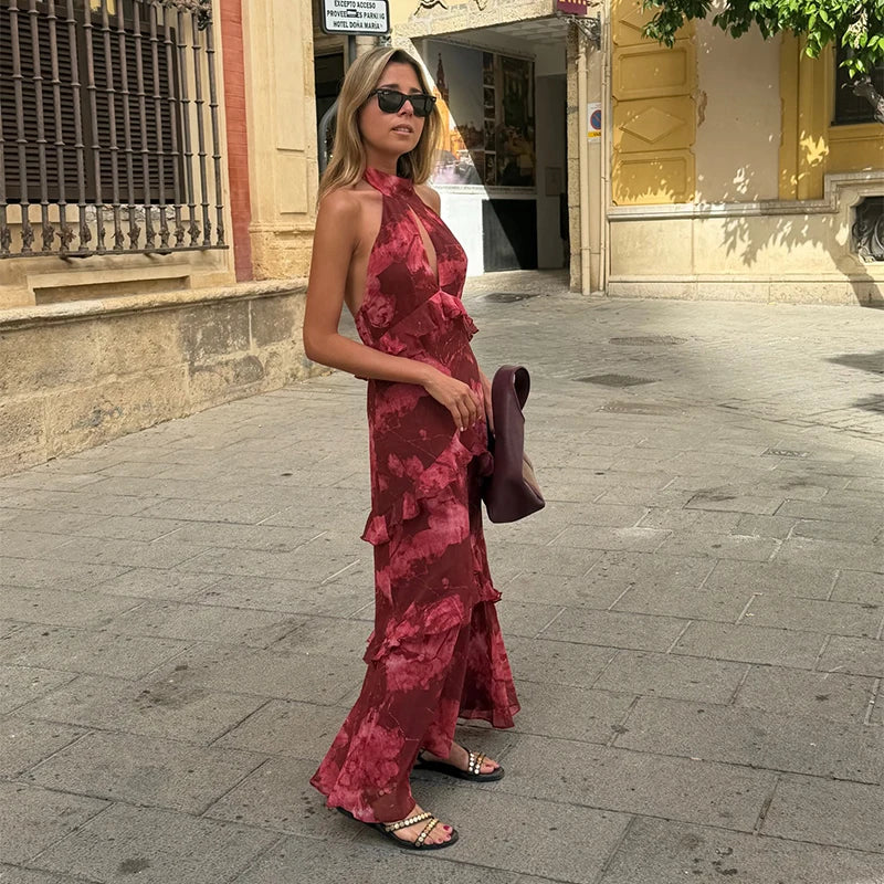Serenade Tiered-Ruffle Maxi Dress