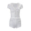Maribel Striped Ruffle Shirt & Shorts Two-piece