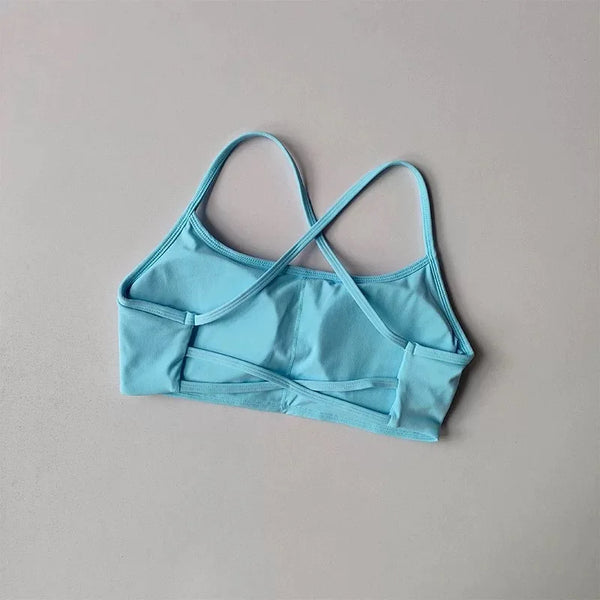 Vera Cross-Back Quick-Dry Sports Bra Top One-piece