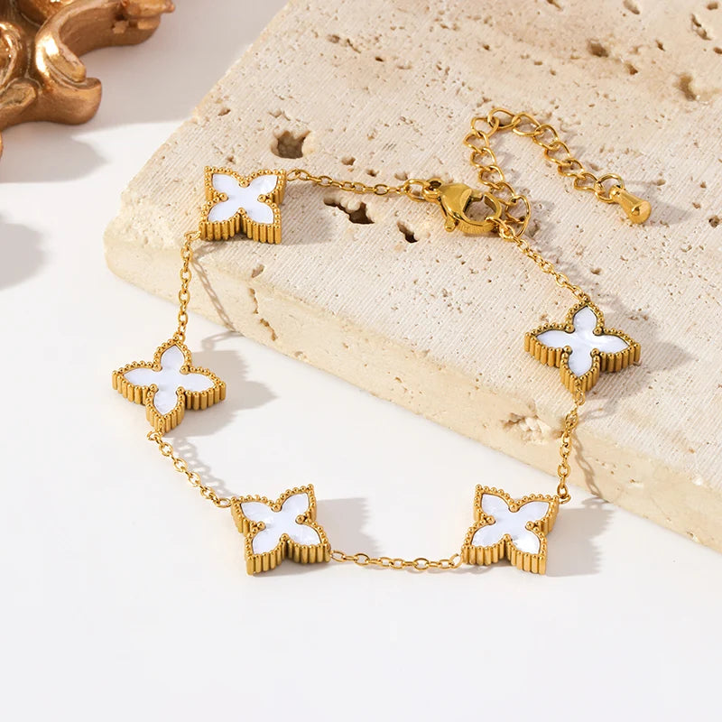Amora White Heart Stainless-Steel Jewelry Collection