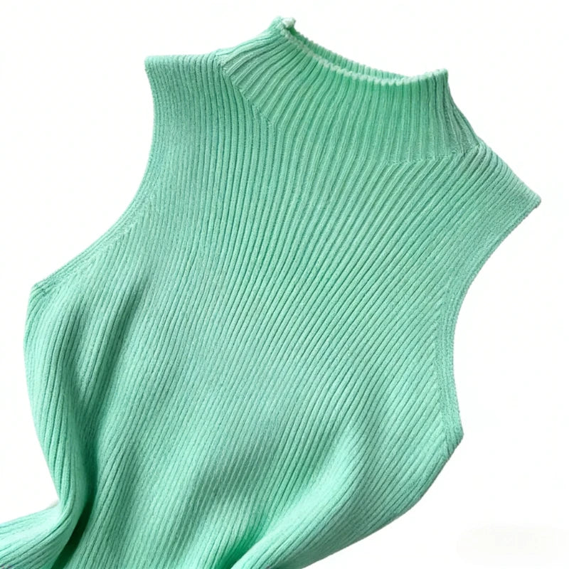 Minty Ribbed Halter Bodycon Mini Dress Secondary image