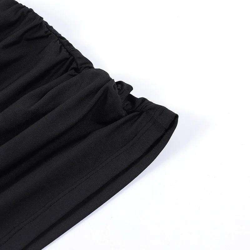 Valentina Ruched Halter Scarf Top