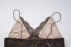 Bella Midnight Lace Spaghetti Strap Top