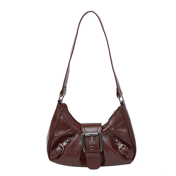 Y2K Retro Pleated Hobo Shoulder Bag for Women Hot Selling Maillard Style Underarm Bag Clutch Handbags for Travel Work Shopping