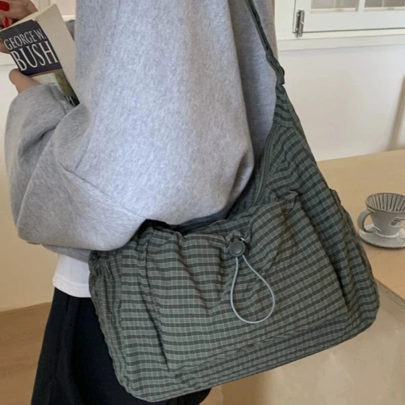 Hana Plaid Cloud Shoulder Bag Secondary image