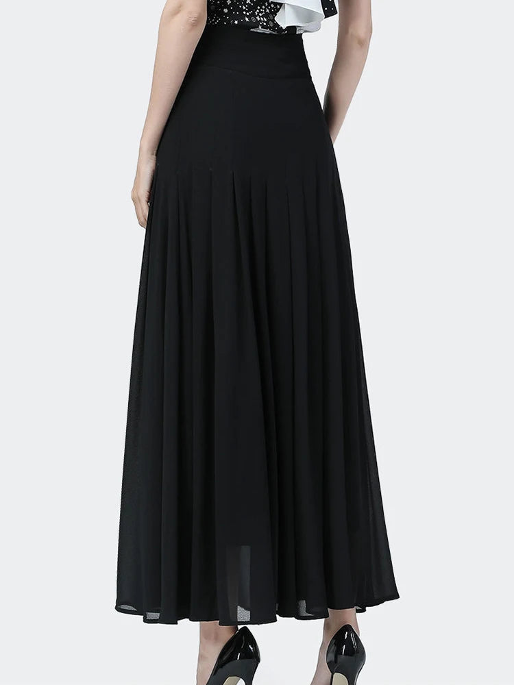Helena A-Line Mesh Midi Skirt One-piece