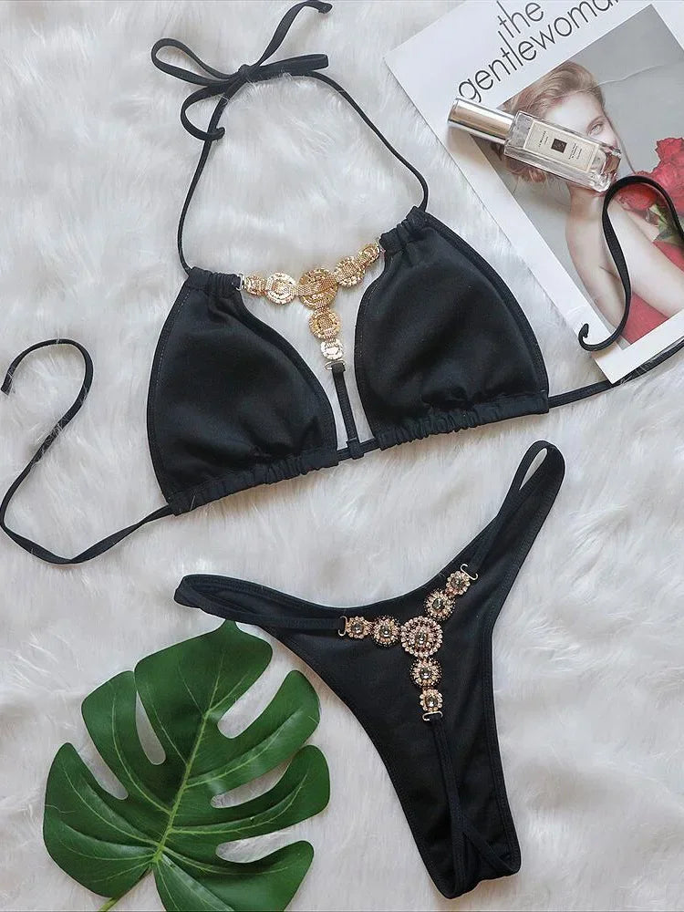 Dahlia Rhinestone String Bikini Two-piece Main image